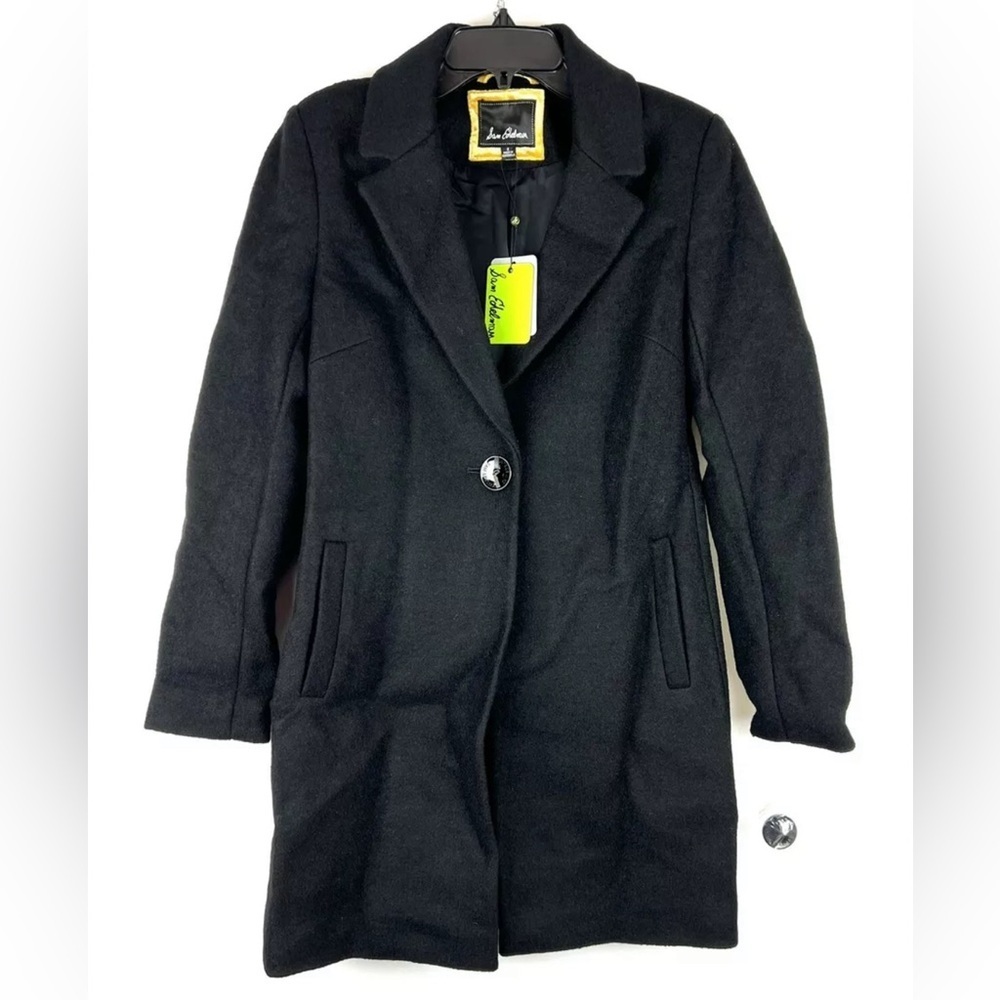 Sam Edelman Women’s Black Wool Coat Size 2, Pockets
